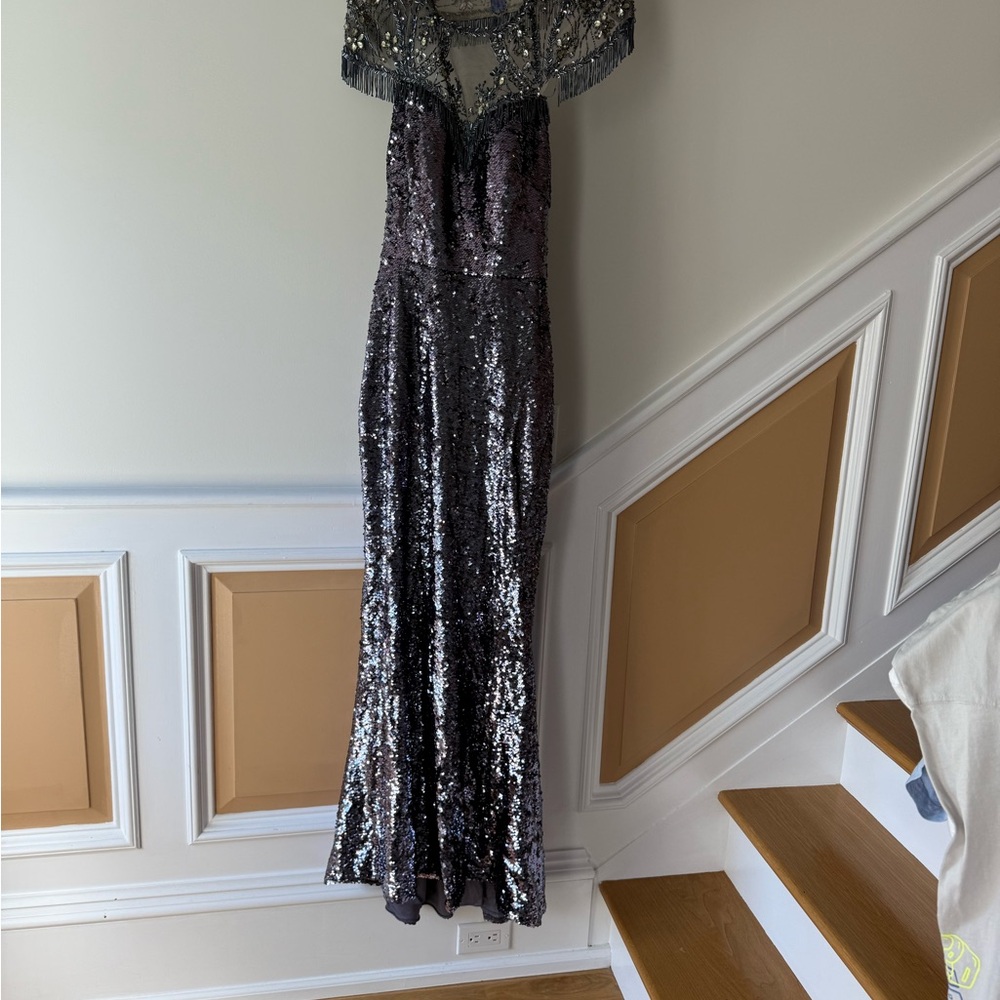 Morrell Maxie Gray Elegant Gown